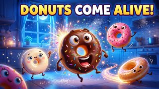 The Dancing Donut Parade 🍩✨ | Fun Kids Song | Magical Midnight Donut Dance! 