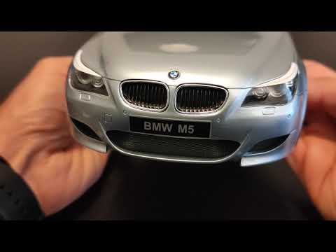 BMW M5 ミニカー 1/18 シルバー 1/18 Kyosho BMW E60 M5 (Silver) Diecast Car Model