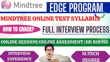 Mindtree Edge Program | Interview Process | Written Test Syllabus | Mindtree Recruitment Process |