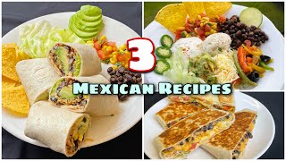 3 Types of Mexican Recipes | No onion No Garlic Burrito Bowl and Wrap , Crunch Wrap Mexican Recipes