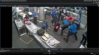 Surveillance video shows tense moment as man rushes TSA officers at Sky Harbor