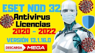 LICENCIA  ESET NOD32 ANTIVIRUS ACTUALIZADO 2021