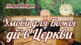 Петро Новорок - Умови для Божої дії в Церкві | Проповідь