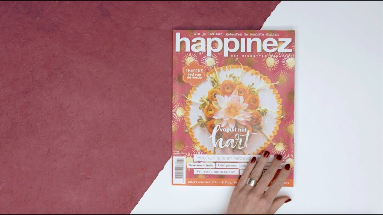 geluk sac Nu in de winkel! Happinez 'Vanuit het hart'