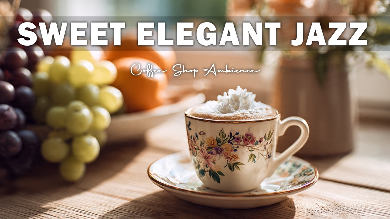 Sweet Elegant Jazz ☕ Natural Coffee Jazz - Smooth & Relaxing Jazz for Work, Study & Sleep