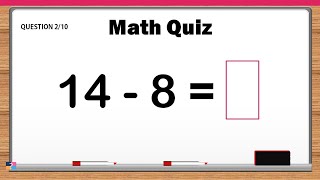 Quick Math Challenge - Test Your Arithmetic Skills Now! Easy Math Quiz screenshot 1