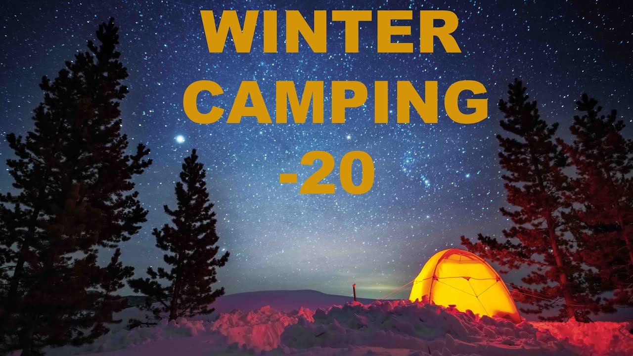 Winter camping in the Canadian Rockies at -20°C. Raspberry Ridge...