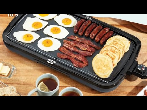 MAINSTAY 20 INCH ELECTRIC GRIDDLE UNBOXING: HOW TO 