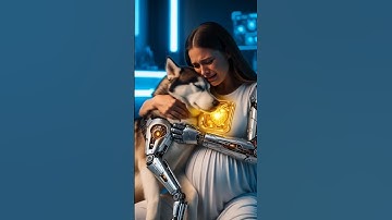 Robot Girl In Danger 😢🐶 | Brave Dog Ne Bachaya ❤️🤖 #shorts #aistory ##irc ##HumanoidRobot
