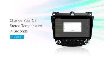 Car Displaying Temperature in °C? How to Change It on 5760B Android Car Stereo
