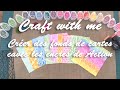 Craft with me - fond de cartes - encres et pochoirs ACTION