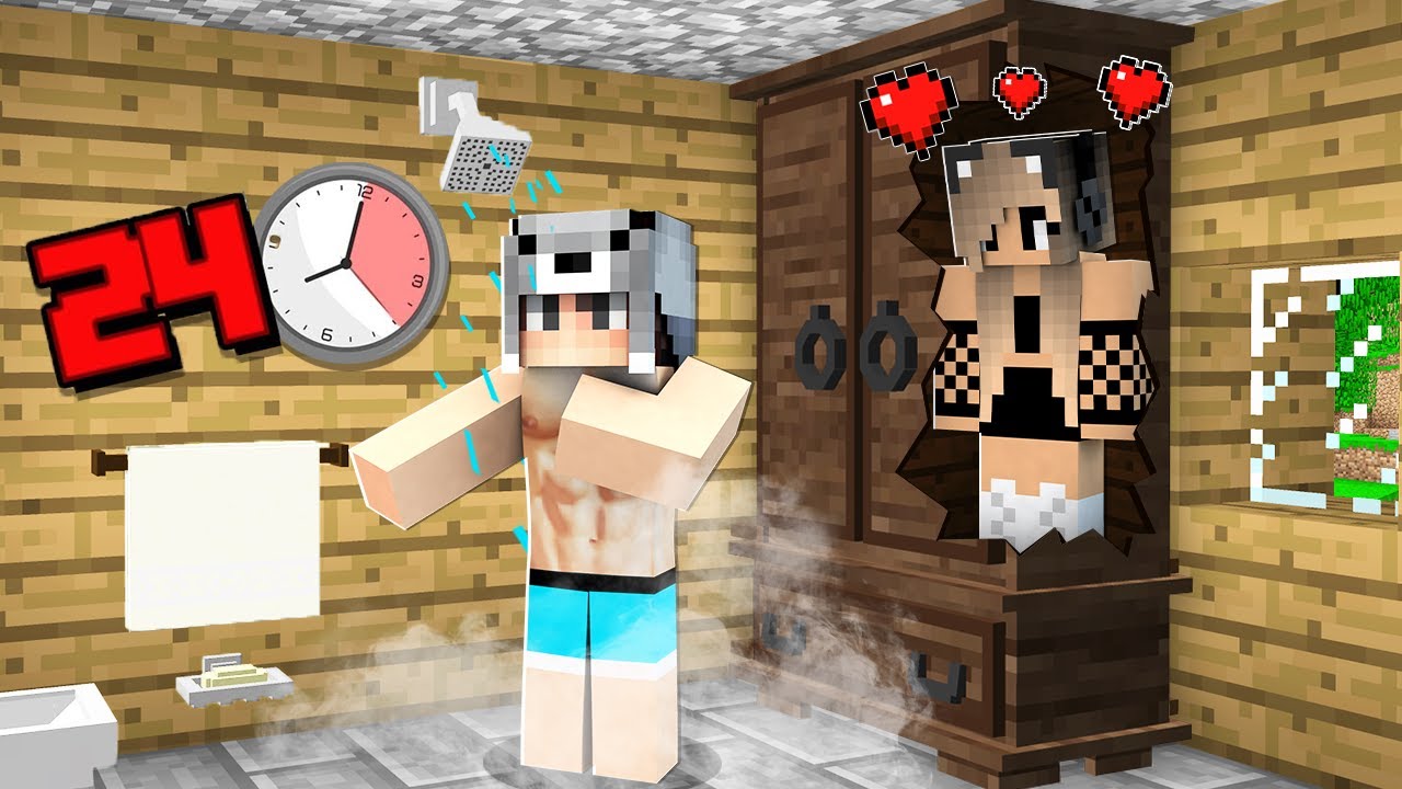 KIZ HAYRANIM 24 SAAT EVİMDE SAKLANDI 😱 – Minecraft