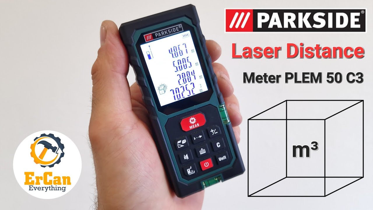 PLEM Distance €18 - Laser C3 PARKSIDE for 50 Just YouTube (Measuring range: Measure 0.05-50m)