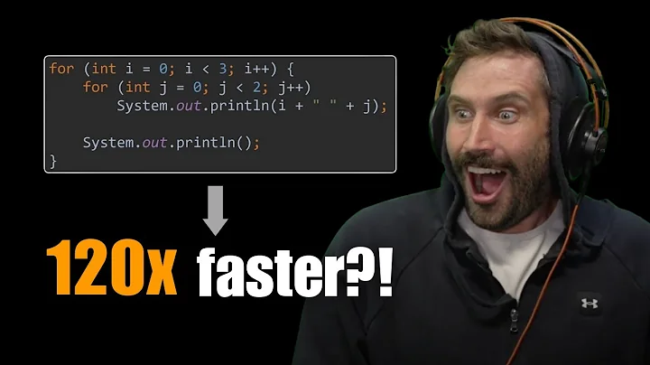 120x Faster Algorithm By Nested Loops