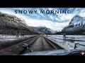 My Trucking Life | SNOWY MORNING | #2104 | Oct 17,2020