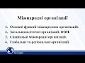 Міжнародні організації. Географія 10 клас