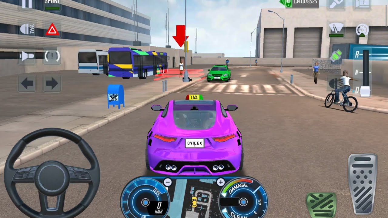 City Taxi Sim 3D - Realistic Car Driving Games Android iOS Gameplay #66
