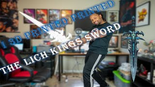 I 3D Printed And Assembled A Frostmourne Sword from World of Warcraft.