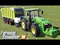 Zbieranie trawy i ugniatanie kiszonki - Farming Simulator 19 | #119