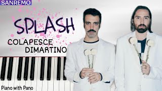 Colapesce & Dimartino - Splash | Sanremo 2023 Italy 🇮🇹| Piano Cover |  Eurovision 2023