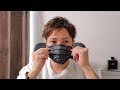 美容師さん手作りのマスクを貰ったので付けてみた