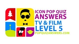 Icon Pop Quiz Answers (TV & Film) Level 5 for iPhone, iPad, Android