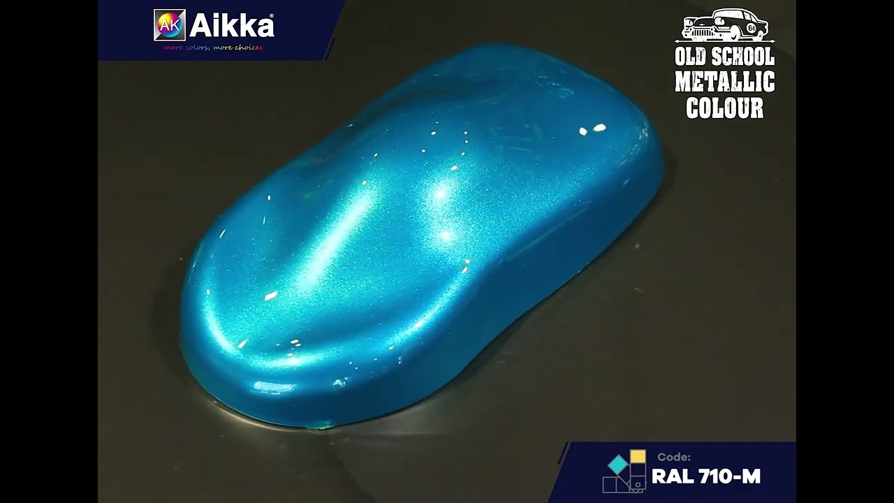 Aikka Paint RAL710-M Old School Metallic Colour Effect for Car Spray Painting.Colour Code : RAL710-M