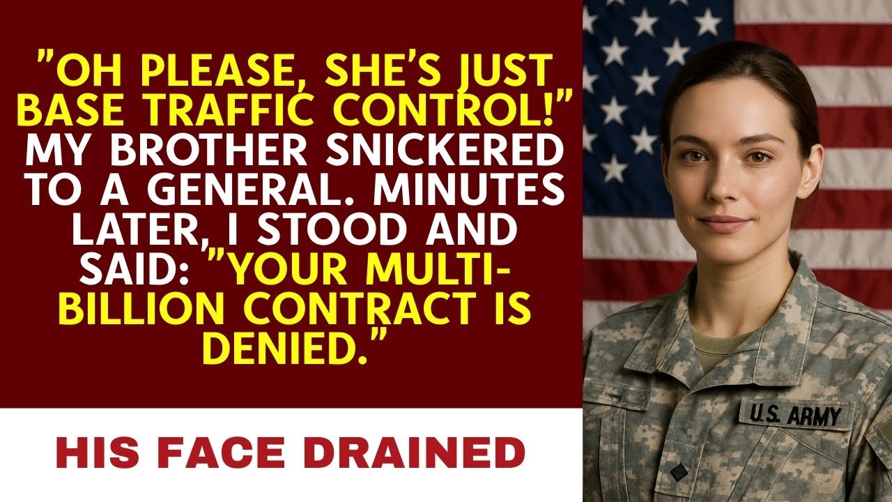 My Brother Mocked Me as Just Base Traffic Control—Then I Rose at the Meeting and Shut Down his deal.