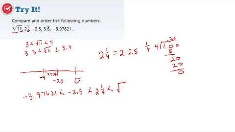 13YOMath Lesson 1 3 Compare and Order Rational and Irrational Numbers