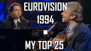 EUROVISION 1994 | MY TOP 25