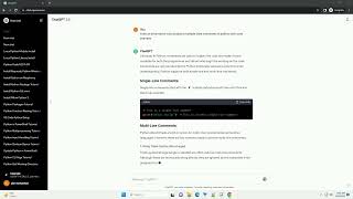 Famous multiple lines comments in python Profile