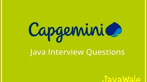 Java Developer Telephonic Interview  | Capgemini 2016