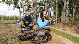 Jodilee Ketakutan Waktu Mandiin Ular Phyton MONSTER ! Ada Yang Mau Bantu ??