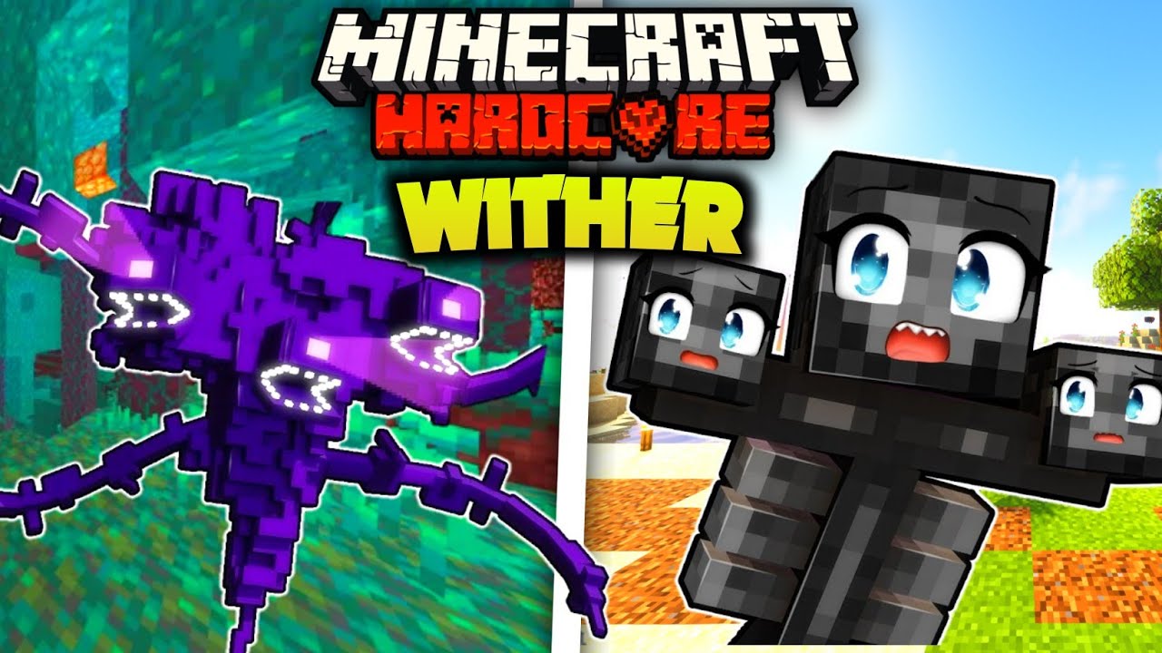 I Survived 100 Days as a WITHER in Hardcore Minecraft - YouTube