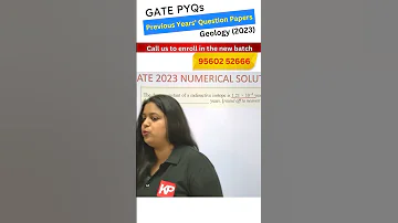 GATE 2024 Geology Preparation - PYQ Discussions of 2023  KP CLASSES