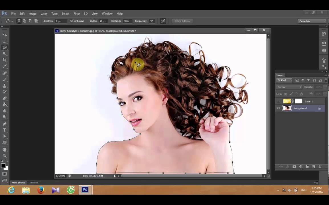 Học photoshop: LỌC TÓC TRÊN NỀN SÁNG ĐƠN GIẢN, NHANH CHÓNG - YouTube
