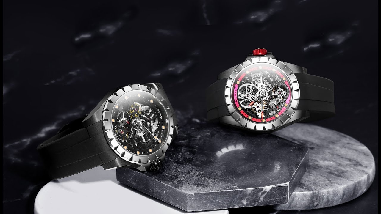 Mens Original Skeleton Automatic Watch | 72 Hours Power-reserve -Boderry Windmill