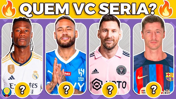 🔥 Qual JOGADOR de FUTEBOL que atua no BRASIL você SERIA? ⚽ Faça o TESTE  AGORA mesmo 