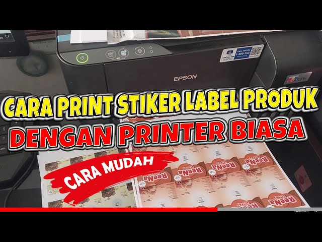 Cara Print Stiker Label Produk Dengan Printer Biasa - Youtube