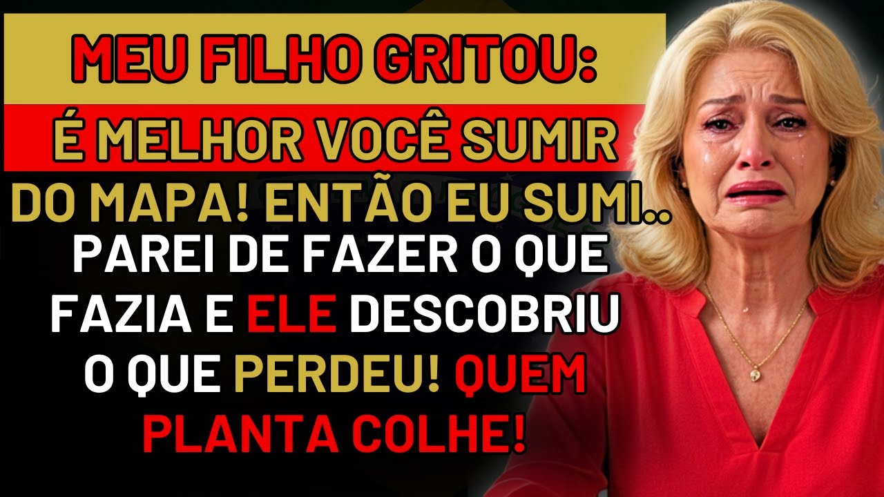 HISTÓRIA REAL DESTA AVÓ 👵🏻💔 MEU FILHO GRITOU: É MELHOR VOCÊ SUMIR DO MAPA... ENTÃO EU SUMI..