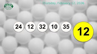 Lucky For Life Drawing For 02122026