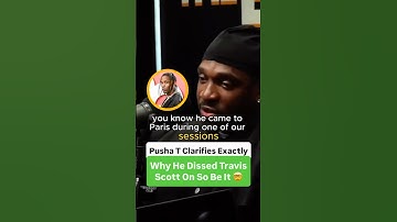 Pusha T Clarifies Exactly Why He Dissed Travis Scott On So Be It 🤯