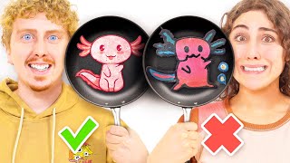 Last to make PANCAKE ART WINS Challenge!