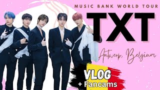 TXT at Music Bank Antwerp Concert🇧🇪 (4K) - 2024 KPOP VLOG -