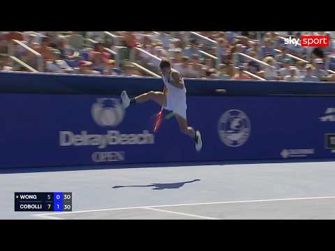 Video Il punto PAZZESCO di Cobolli con tanto di TWEENER AL VOLO | Delray Beach