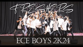 Jntuh 2K24 Freshers Dance performance by ECE BOYS