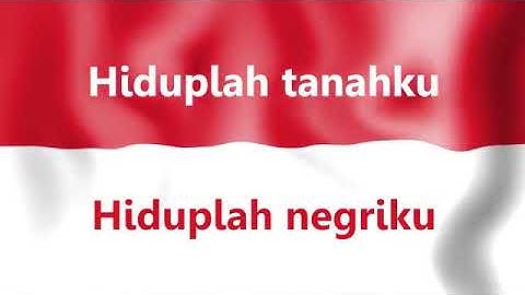 Indonesia Raya with Intro and Text