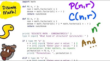 Solving Discrete Math Combinatorics problems with Python
