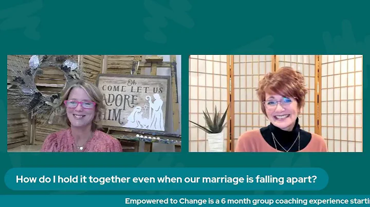 How do I hold it together even when our marriage i...