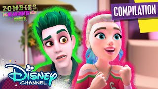 ZOMBIES Mini Bites | ZOMBIES: The Re-Animated Series Shorts | Compilation | @disneychannel